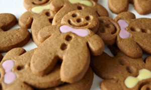 Close up of gingerbread men